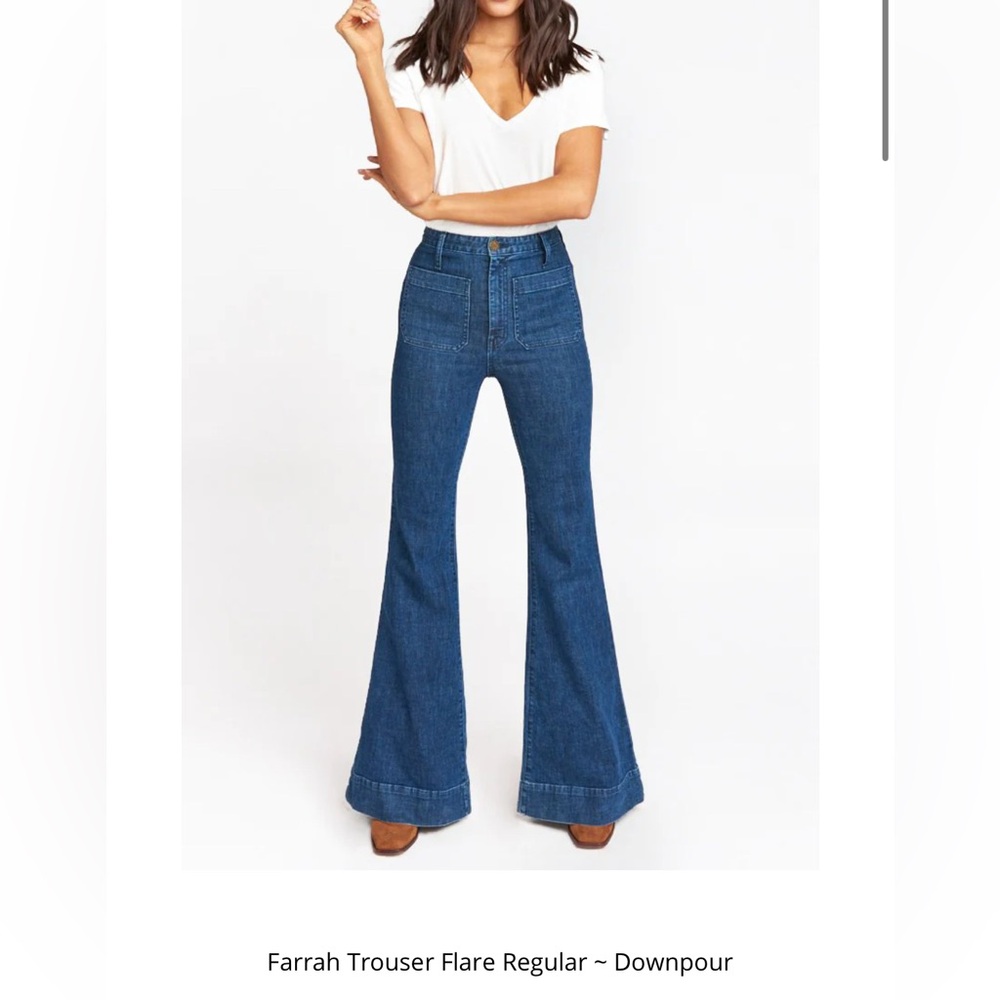 Show Me Your Mumu Farrah Trouser Jeans in Downpour